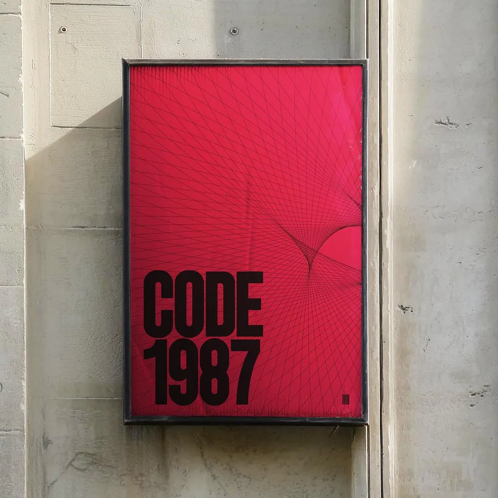 Üretken sanat poster konsepti