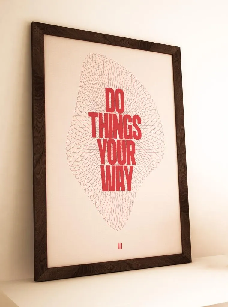 Üretken sanat poster konsepti