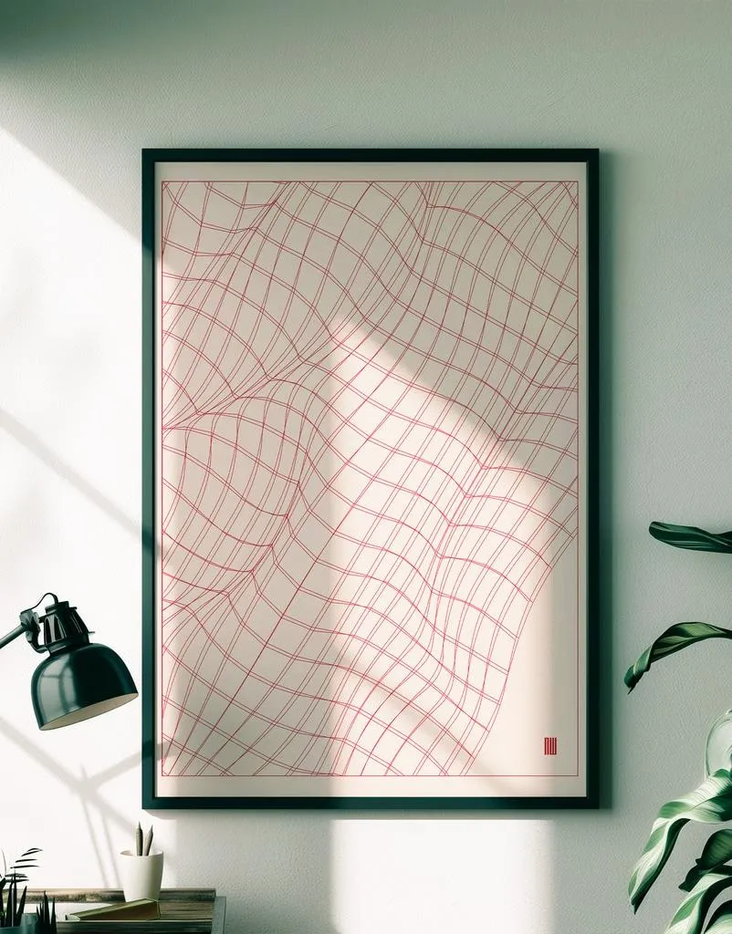 Üretken sanat poster konsepti